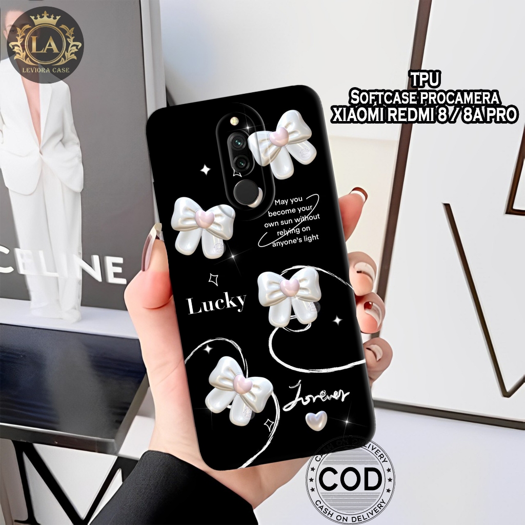 XIAOMI REDMI 8/8A PRO - Leviora Case - Fashion Case Hitam - Softcase XIAOMI REDMI 8/8A PRO- Case Pro