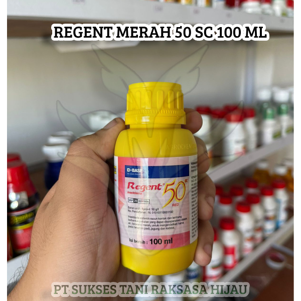 Regent 100 ml 50SC Red Insektisida Sistemik Plus ZPT Obat Hama Serangga Tanaman Hias Bunga Buah Sayu