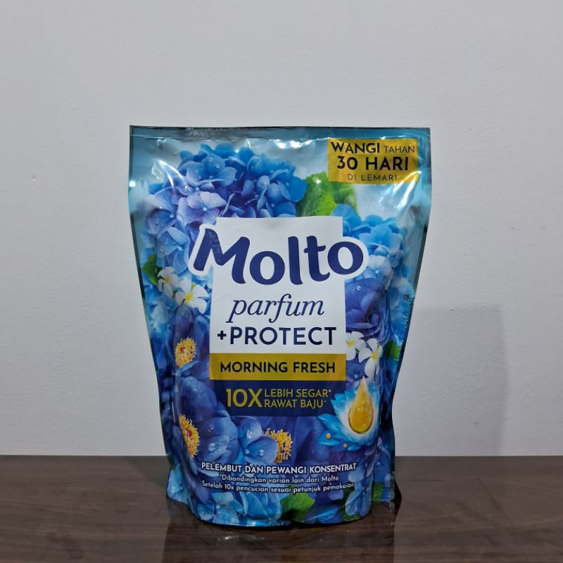 Molto Morning Fresh 1.5L Pelembut dan Pewangi Konsentrat/Softener Sekali Bilas