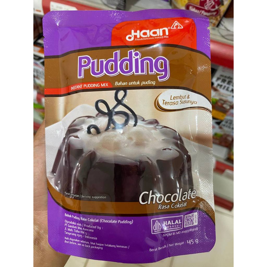 

Haan instant pudding mix 145g pouch chocolate