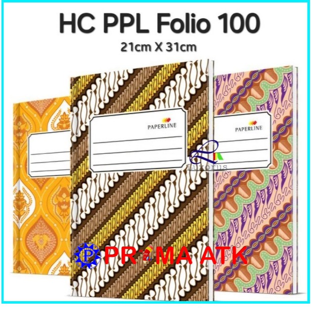 

Buku Hard Cover Paperline Folio isi 100 lembar / Buku Akutansi PPL F4 / Catatan laporan Besar