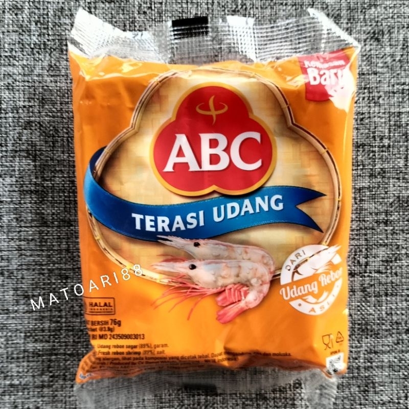 

Terasi Udang ABC 1pak (20 bgks) 76gr