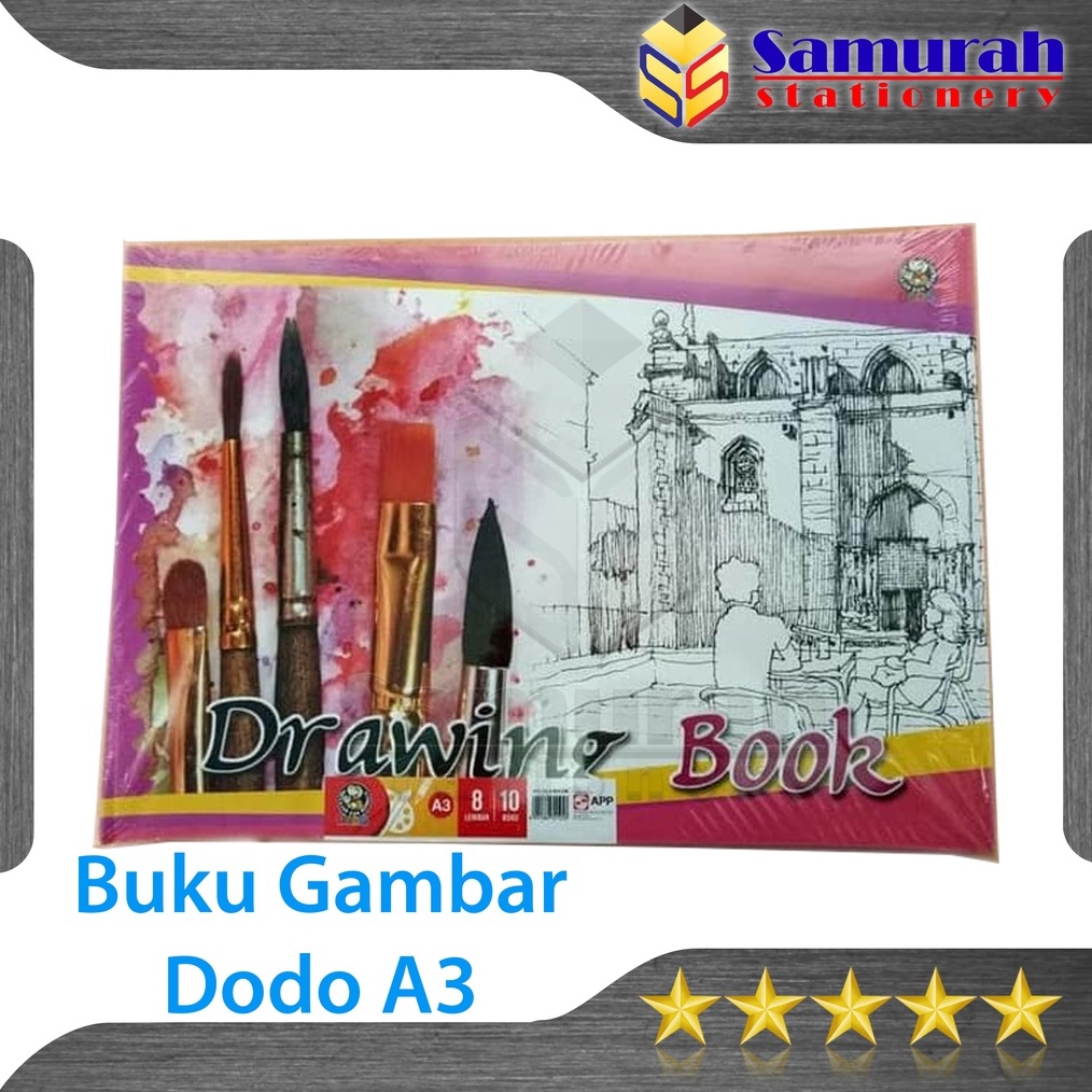 

ART Y2X8 Buku Gambar Dodo Ukuran A3 1 Pak Isi 1 Buku Drawing Book Uk A 3 Buku Sketsa Mengambar Kecil Untuk TK SD SMP SMA