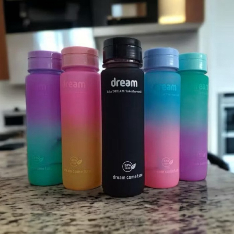 BOTOL MINUM DREAM SPORTY 1 LITER/ BOTOL AIR 1 liter / Botol Minum Sporty Dream Terbaru Gradasi Kapas