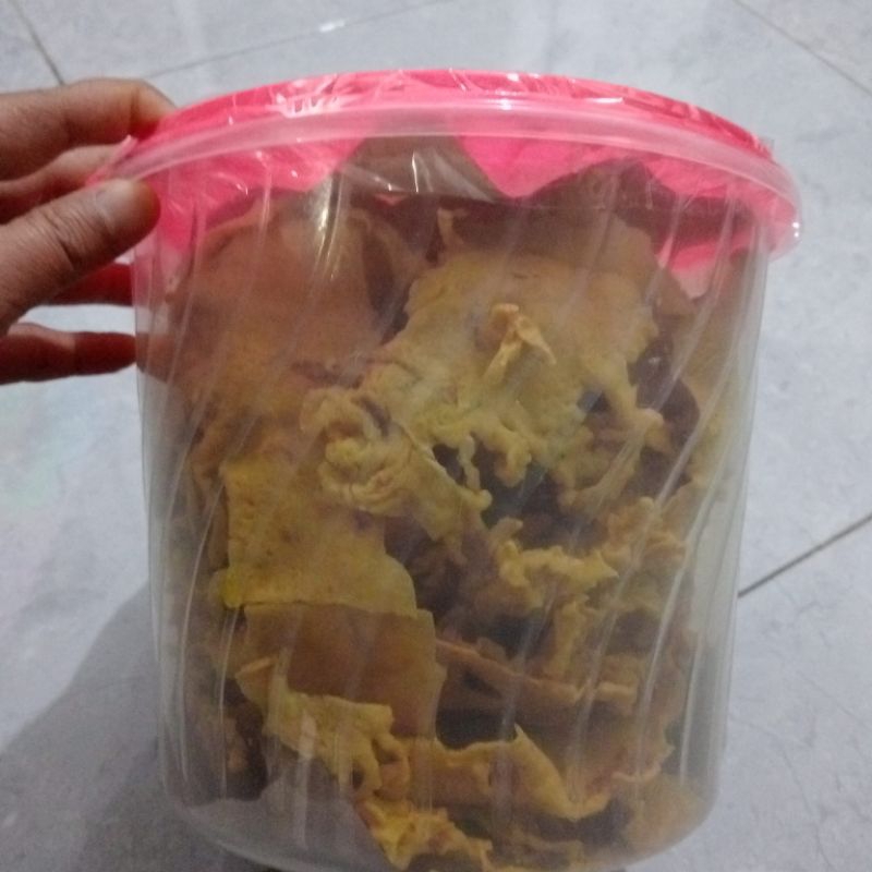 

Rempeyek kacang/teri/geragu kemasan 5liter