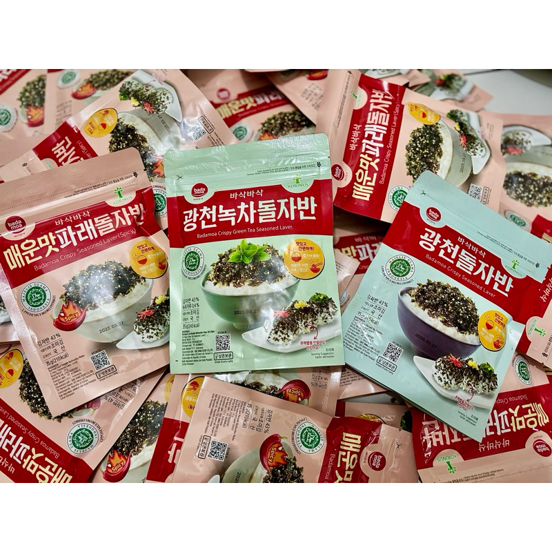 

K-BADAMOA MAKANAN KOREA RUMPUT LAUT TABUR 35GR HALAL MUI