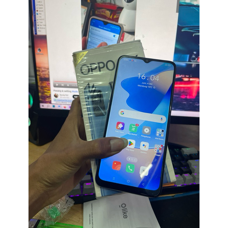 oppo a16 4/64 full set original second