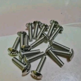 Baut JT payung stainless M4X25 kepala obeng plus
