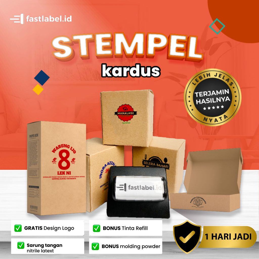 

FASTLABEL STEMPEL KARDUS | CETAK CUSTOM KARDUS | SABLON KARDUS SABLON KARDUS SATUAN