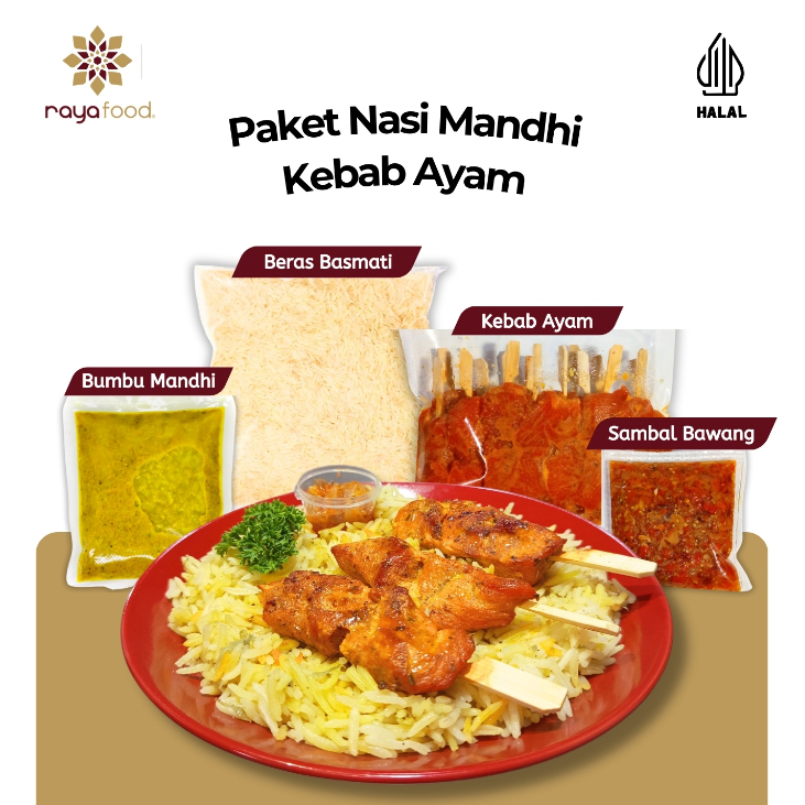 

Paket Nasi Mandhi Kebab Ayam