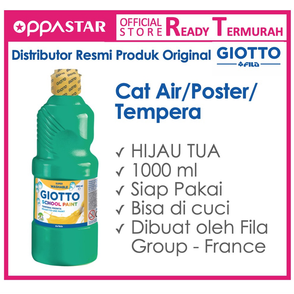 

ART E2S2 Cat Air Cat Poster Cat Tempera Giotto School Paint 1 ml Hijau Tua Green