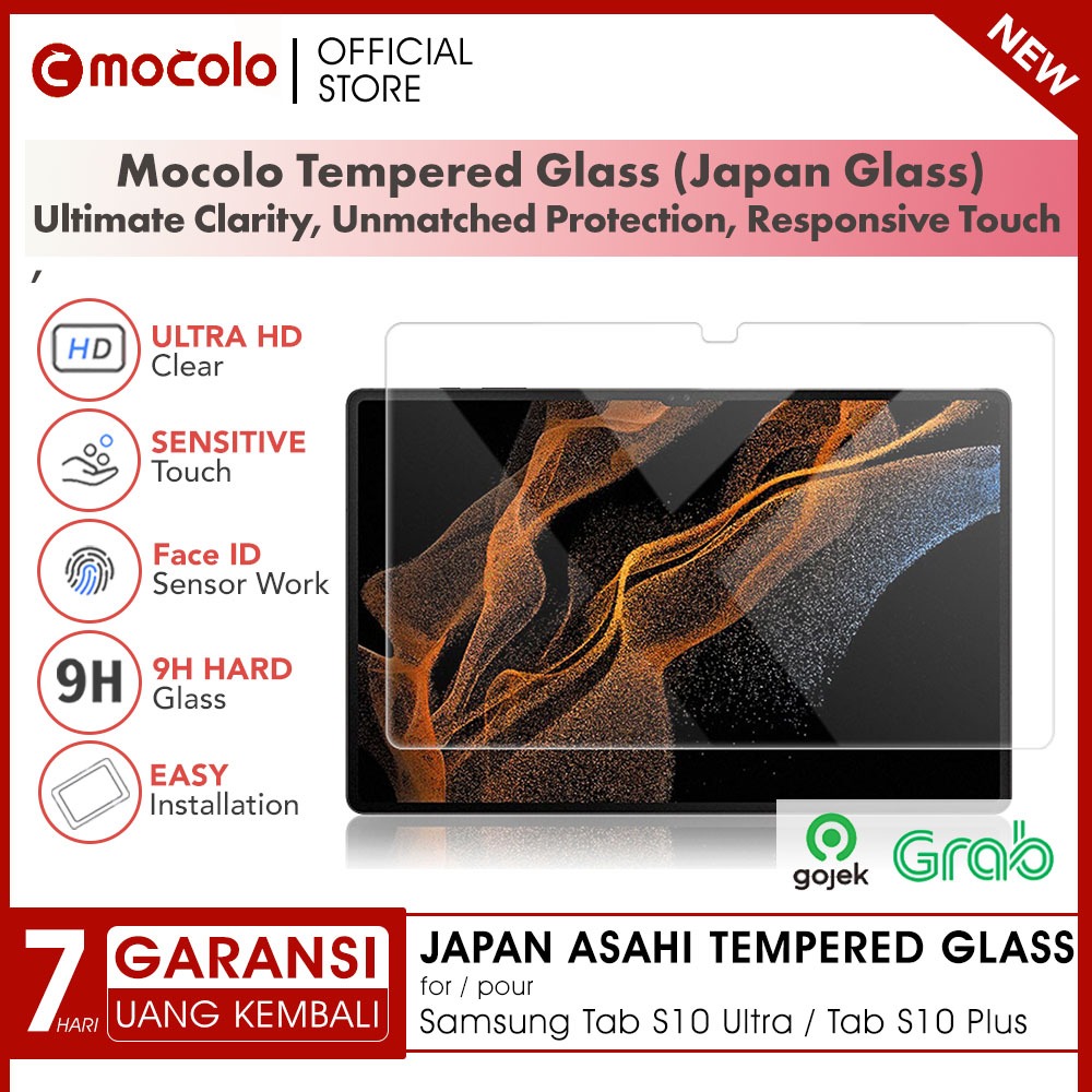 Mocolo Tempered Glass Samsung Galaxy Tab S10 Ultra / S11 Ultra / S10 Plus / S10 Lite 5G  -  Anti Gor