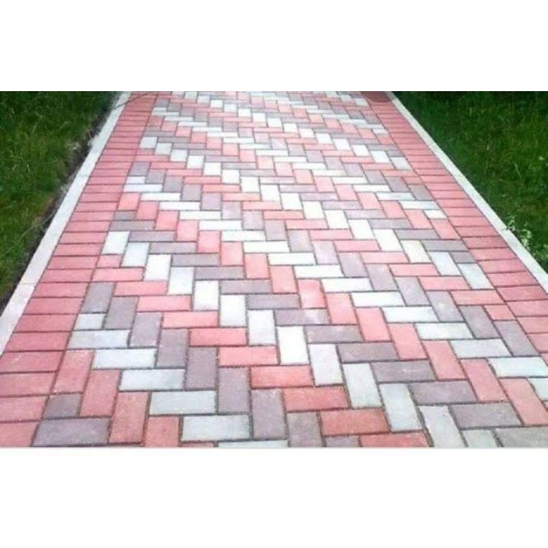 PAVING BLOCK PRES TYPE 3D DAN PAVING BIASA WARNA ATAUPUN POLOS