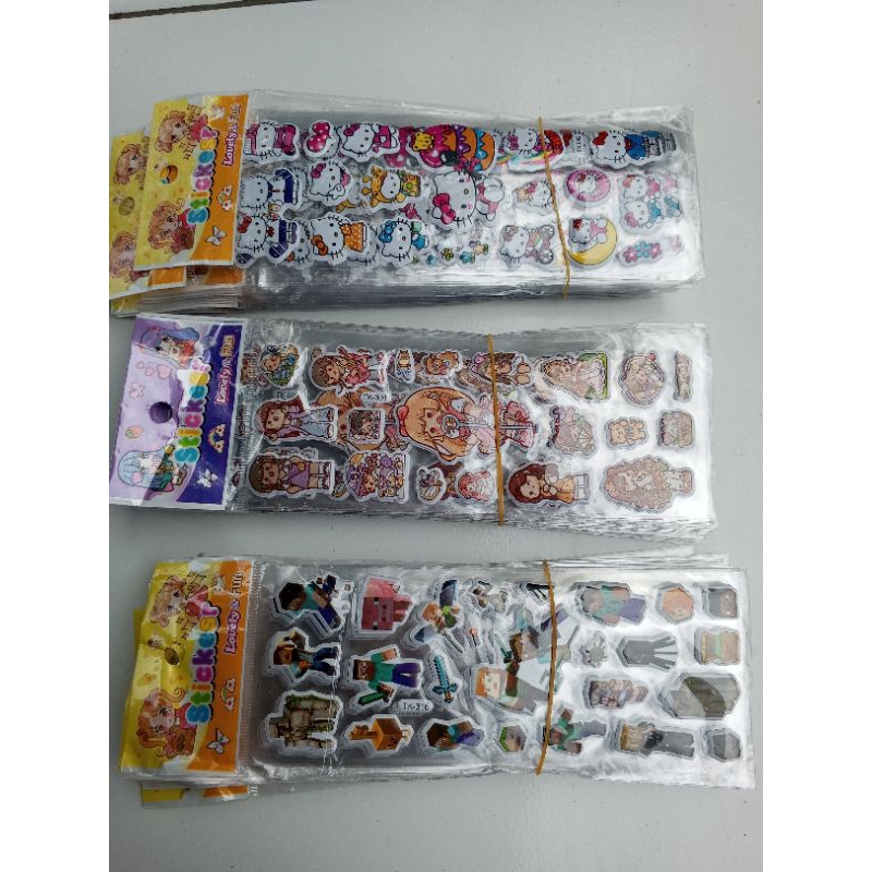 

stiker viral stiker panjang 20cm, 1 pak isi 20 lembar gambar campur