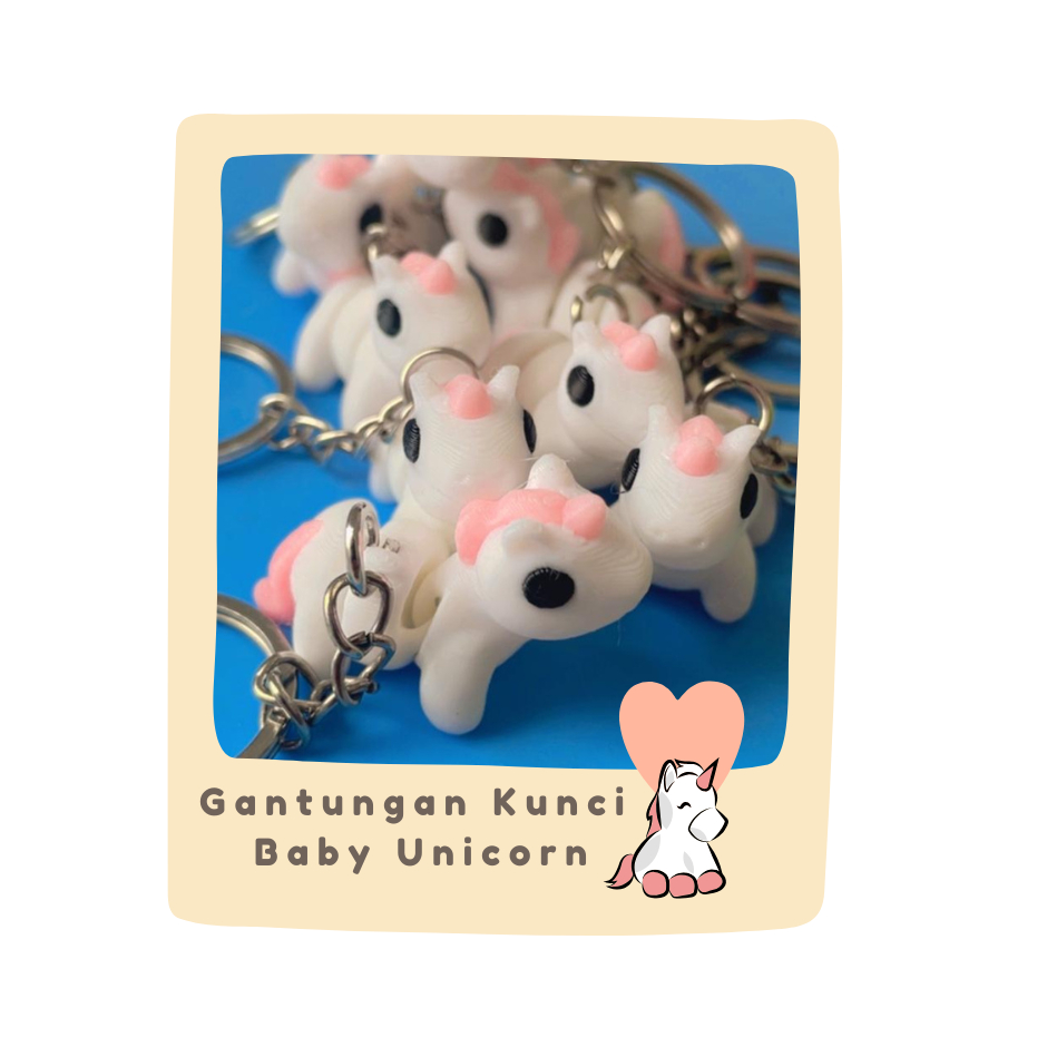 

gantungan kunci baby unicorn