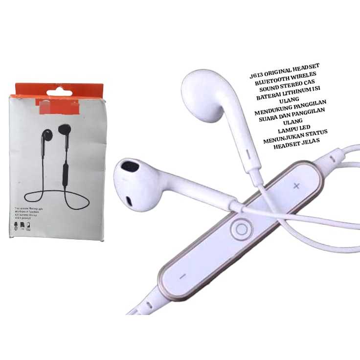 J613 ORI HEADSET BLUETOOTH TWS WIRELES HEADSFRE SOUND STEREO WIRELESS CAS CHARGE STEREO EARPHONE CA