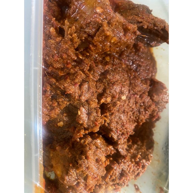 

Rendang daging sapi 250gr empuk dan tidak pedas