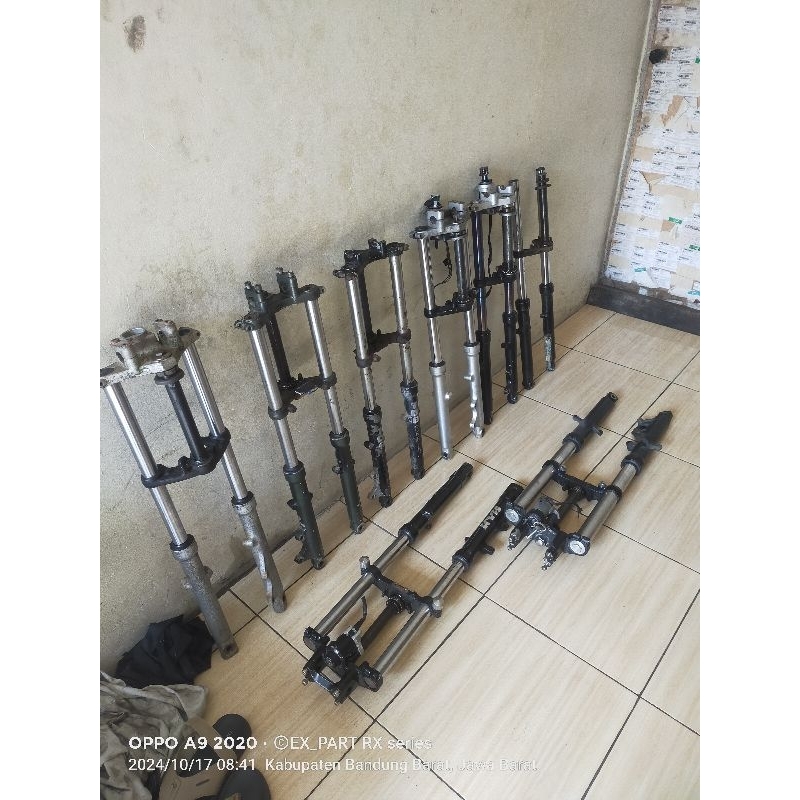 shock depan set ORIGINAL copotan Yamaha RX king 2000.2003.2004 ke atas