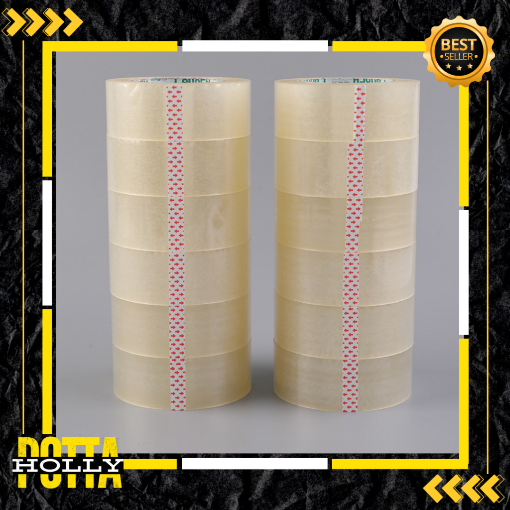 

POTTAHOLLY Lakban Perekat Bening ABC Tape 45mm x 90 yard Isi 1pcs