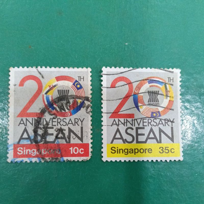 

perangko bekas Singapura
