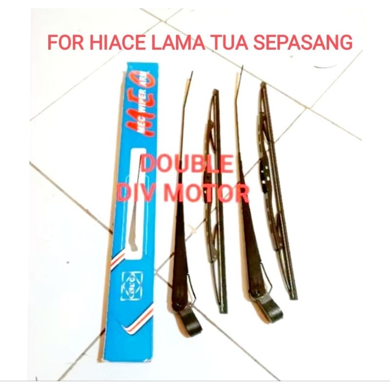 tangkai gagang wiper Hiace lama tua sepasang