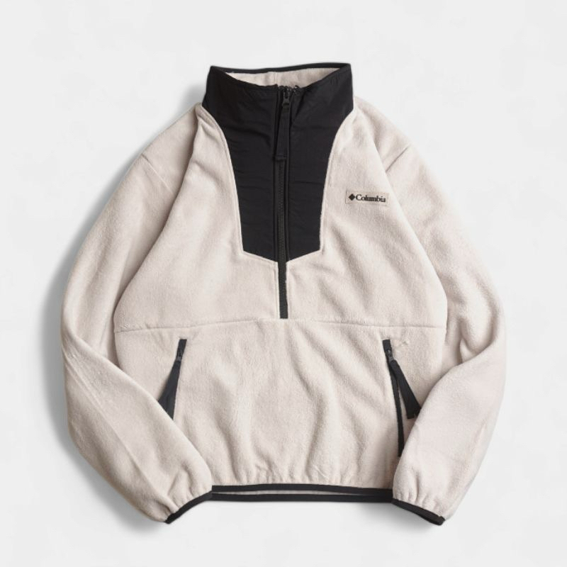 clmbia sequoia fleece HALF ZIP womens jaket size M pxl 59x56cm