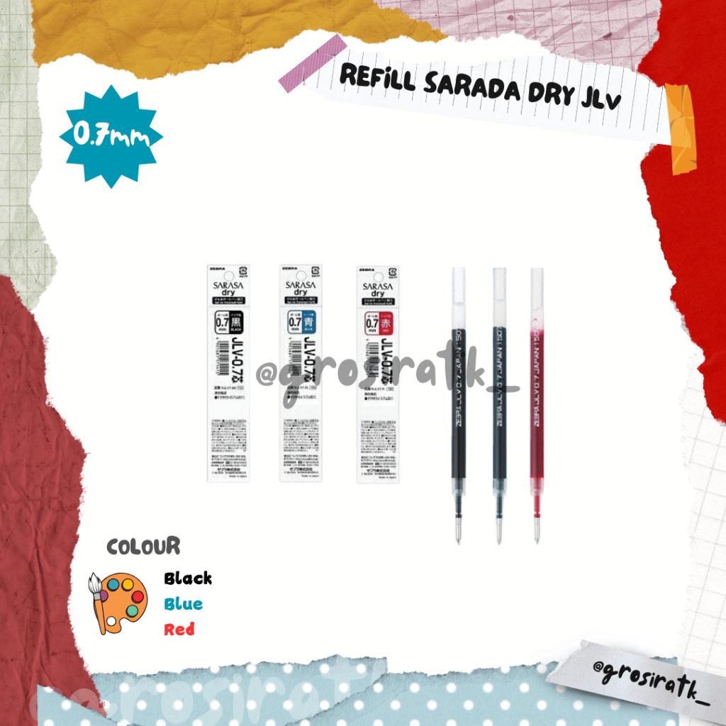 

ZEBRA Refill Sarada Dry JLV 07mm