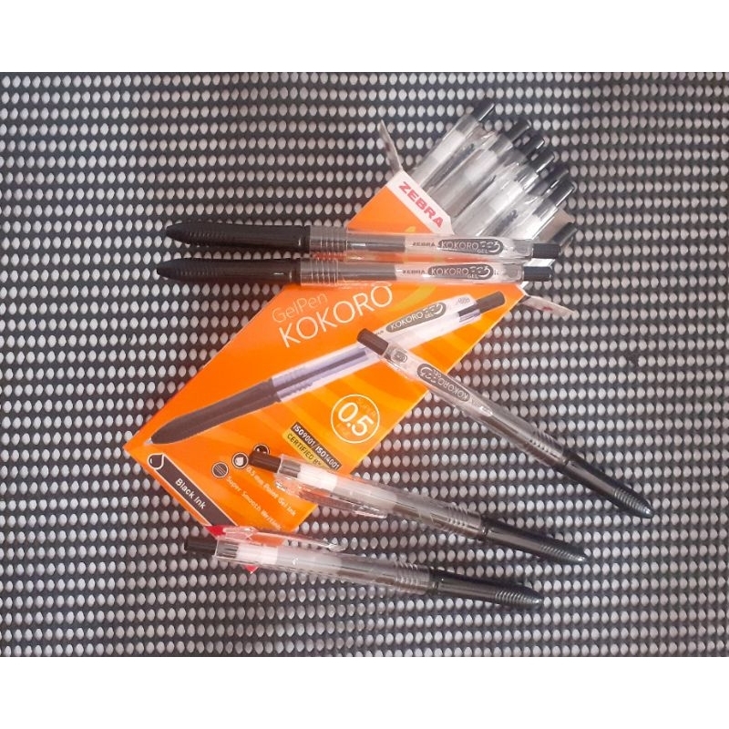 

Zebra Kokoro GelPen 0.5 black. bolpen gel