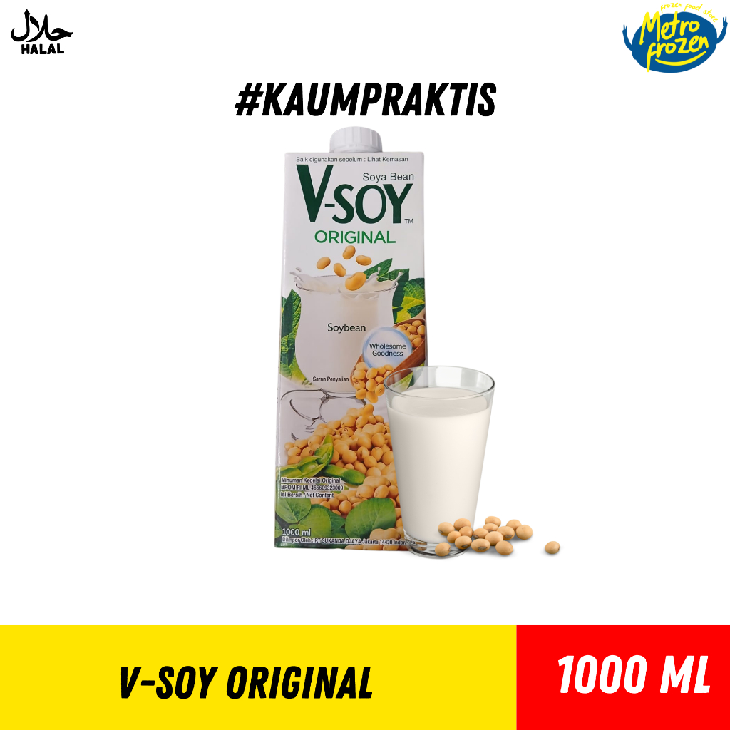 

V-SOY Original// minuman kedelai original 1000 ml// soya bean 1kg