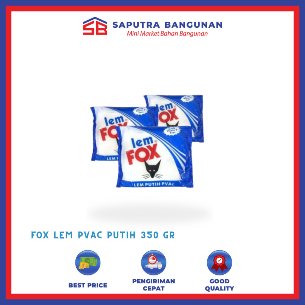 

FOX LEM PVAC PUTIH 350 GR