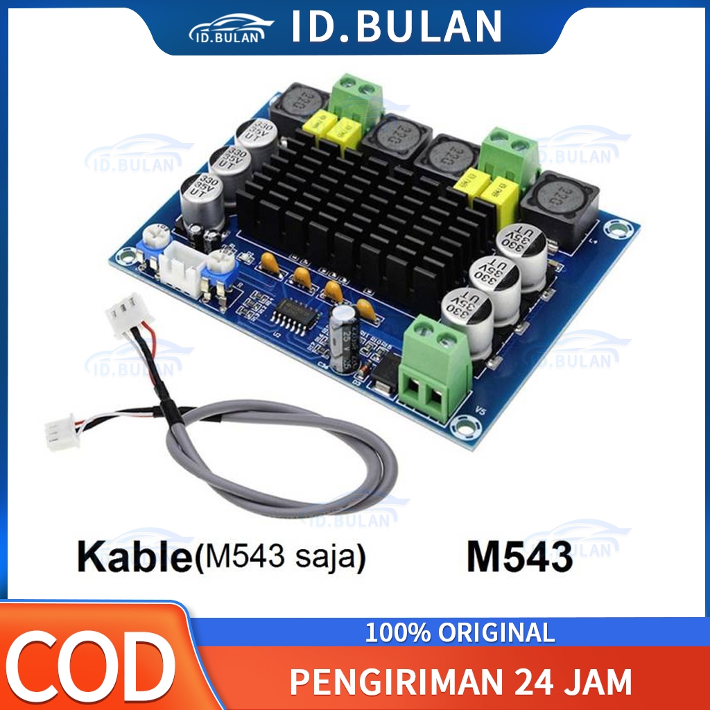 Kit Power Amplifier XH-M543 TPA3116 D2 2 x120W Stereo Mono Channel Digital Audio Power Amplifier Boa