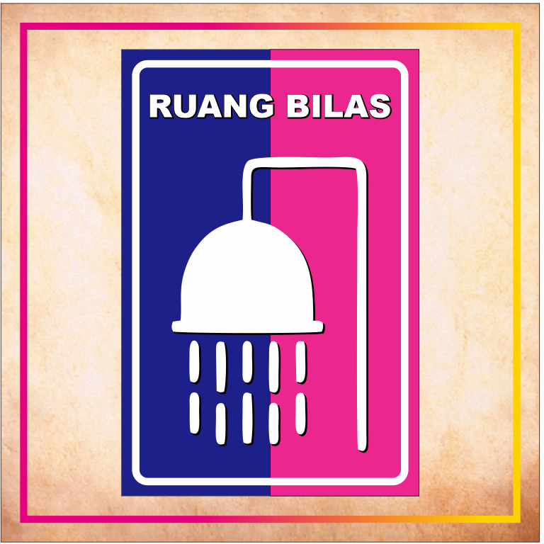 

Stiker Ruang Bilas, Stiker Kamar ganti, Stiker Bilas