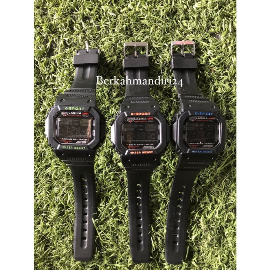 Jam Tangan Digital Pria Lasika Kotak Anti Air Lasika Jam Tangan Sport