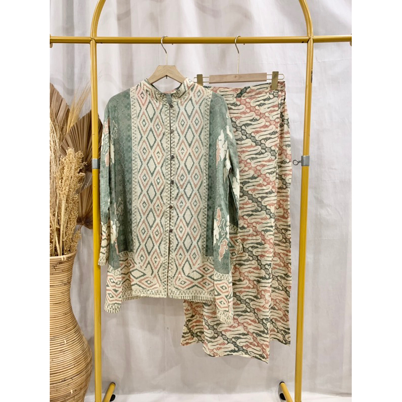 Stelan Rok Blus KF Batik Wanita