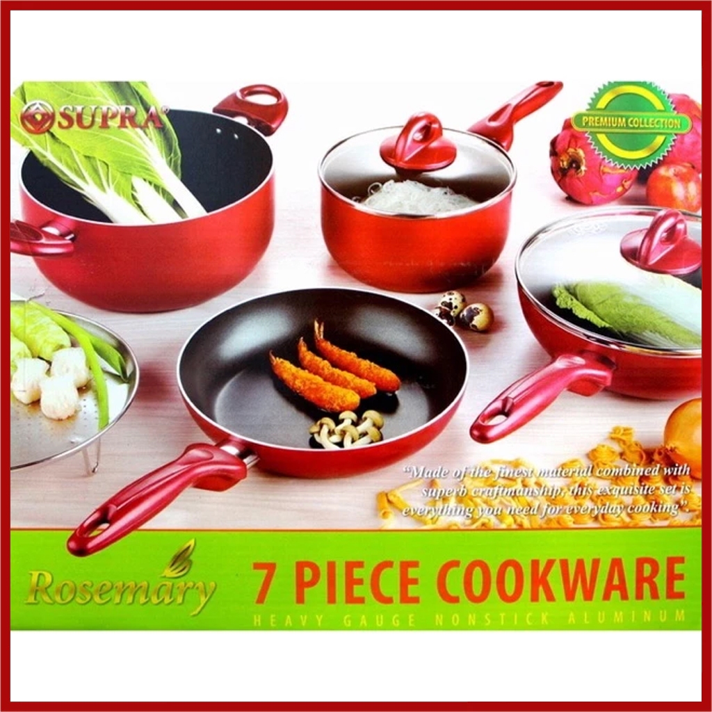 PANCI SET SUPRA PREMIUM ROSEMARY 7PC TEPLON / ANTI LENGKET