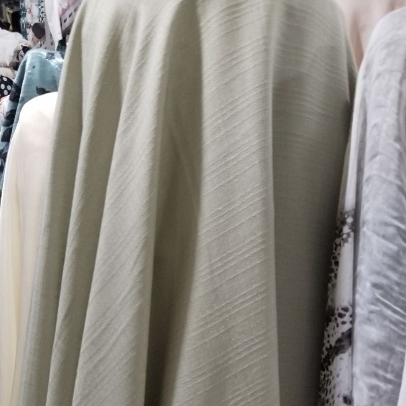 kain Rami // Bahan katun linen // Bahan Barbies linen // kain linen rami