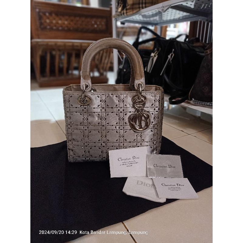 Tas Lady Dior Satin Preloved