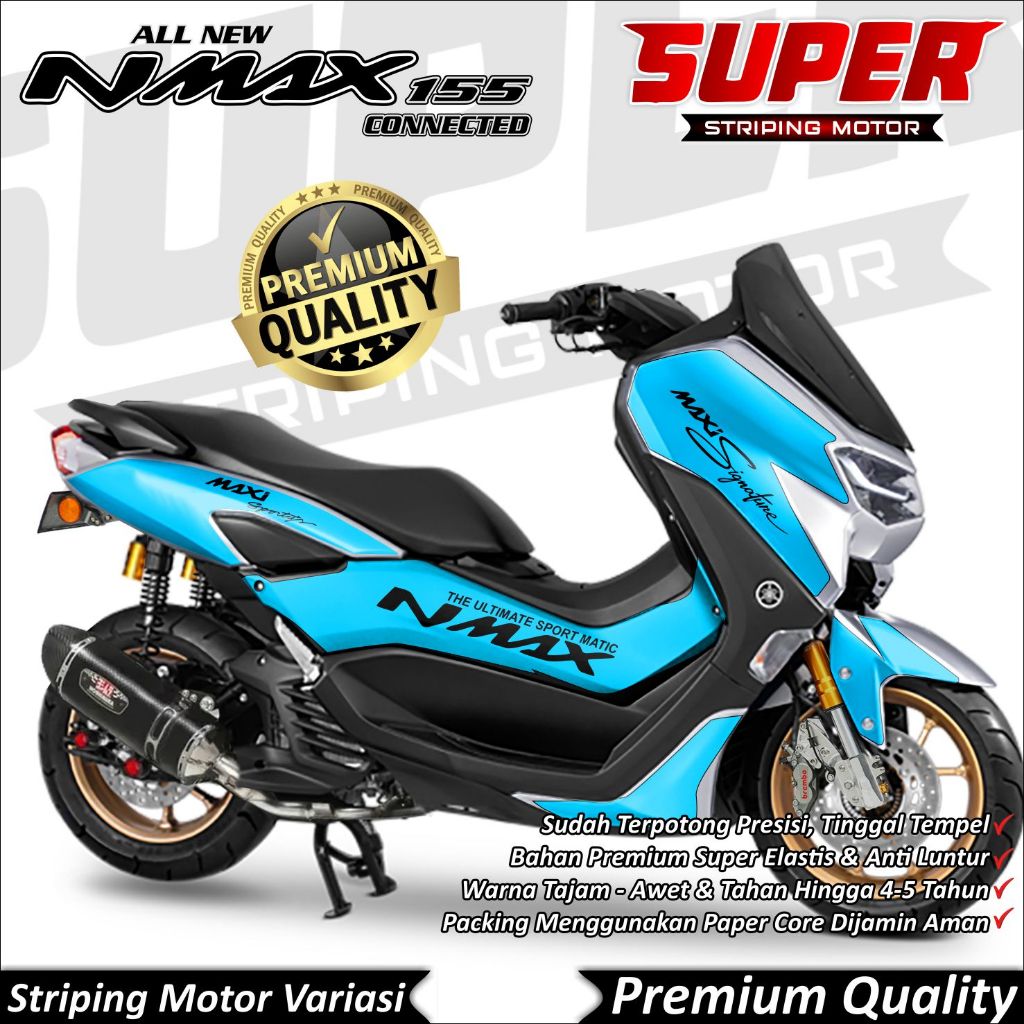 Stiker Nmax New 2020 - 2022 Anti Luntur keren Striping Nmax New 2020 - 2022 Striping Yamaha Nmax New