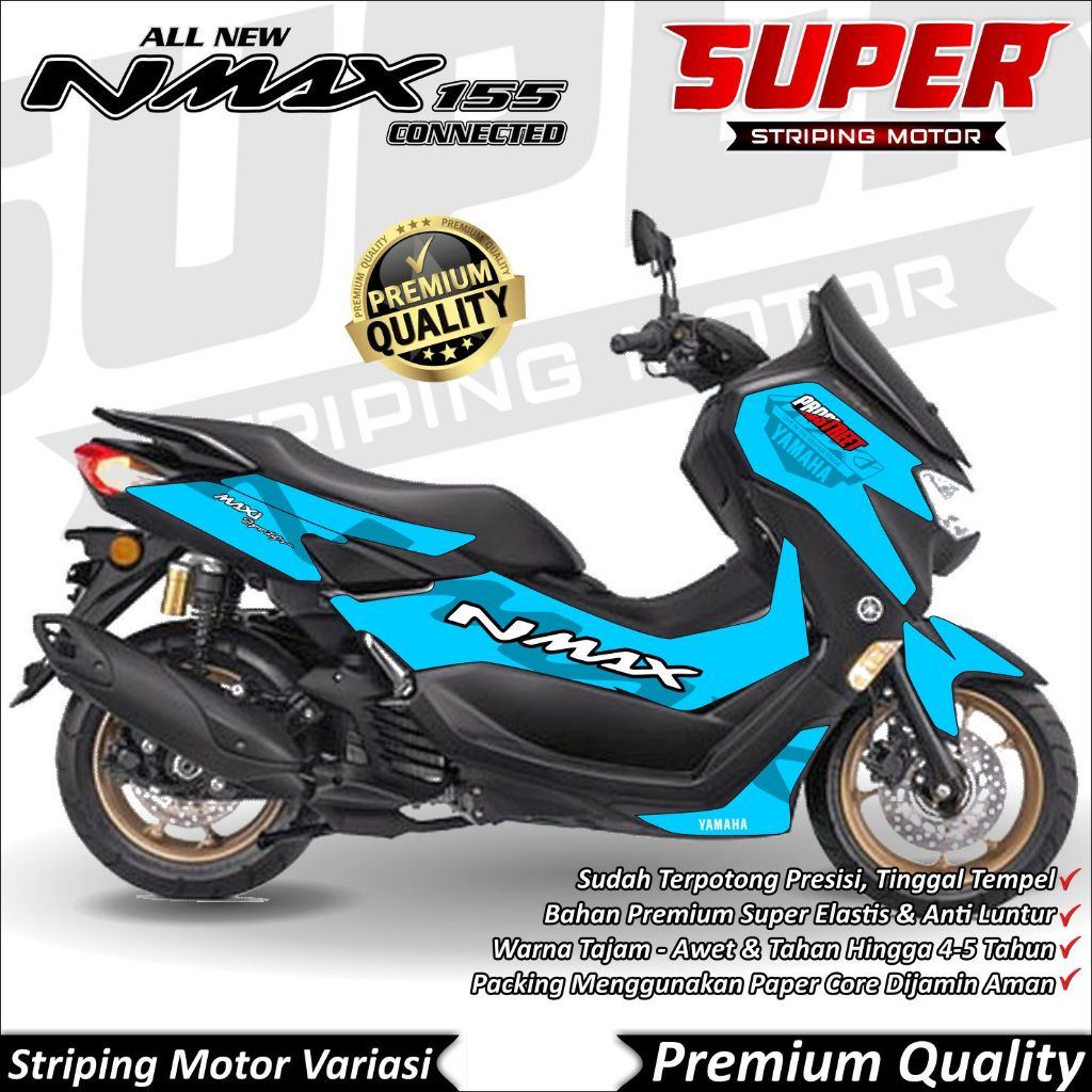 Stiker Nmax New 2020 - 2022 Anti Luntur keren Striping Nmax New 2020 - 2022 Striping Yamaha Nmax New