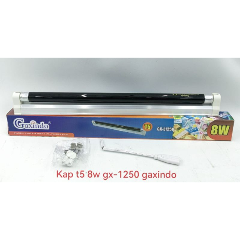 KAP T5 8W , 6W ULTRAVIOLET KOMPLIT GX-L1250 GAXINDO