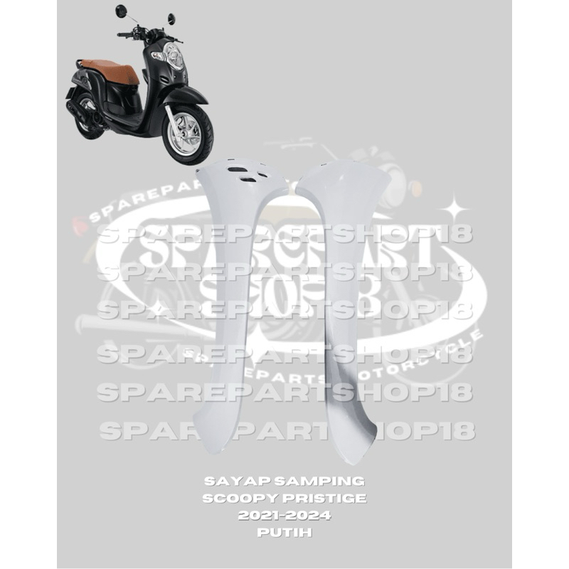 Sayap Kap depan cover body depan scoopy new esp prestige sporty stylish K2F 2021 2022 2023 2024 puti