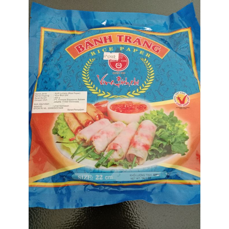 

Banh trang kulit lumpia vietnam/rice paper 400gram
