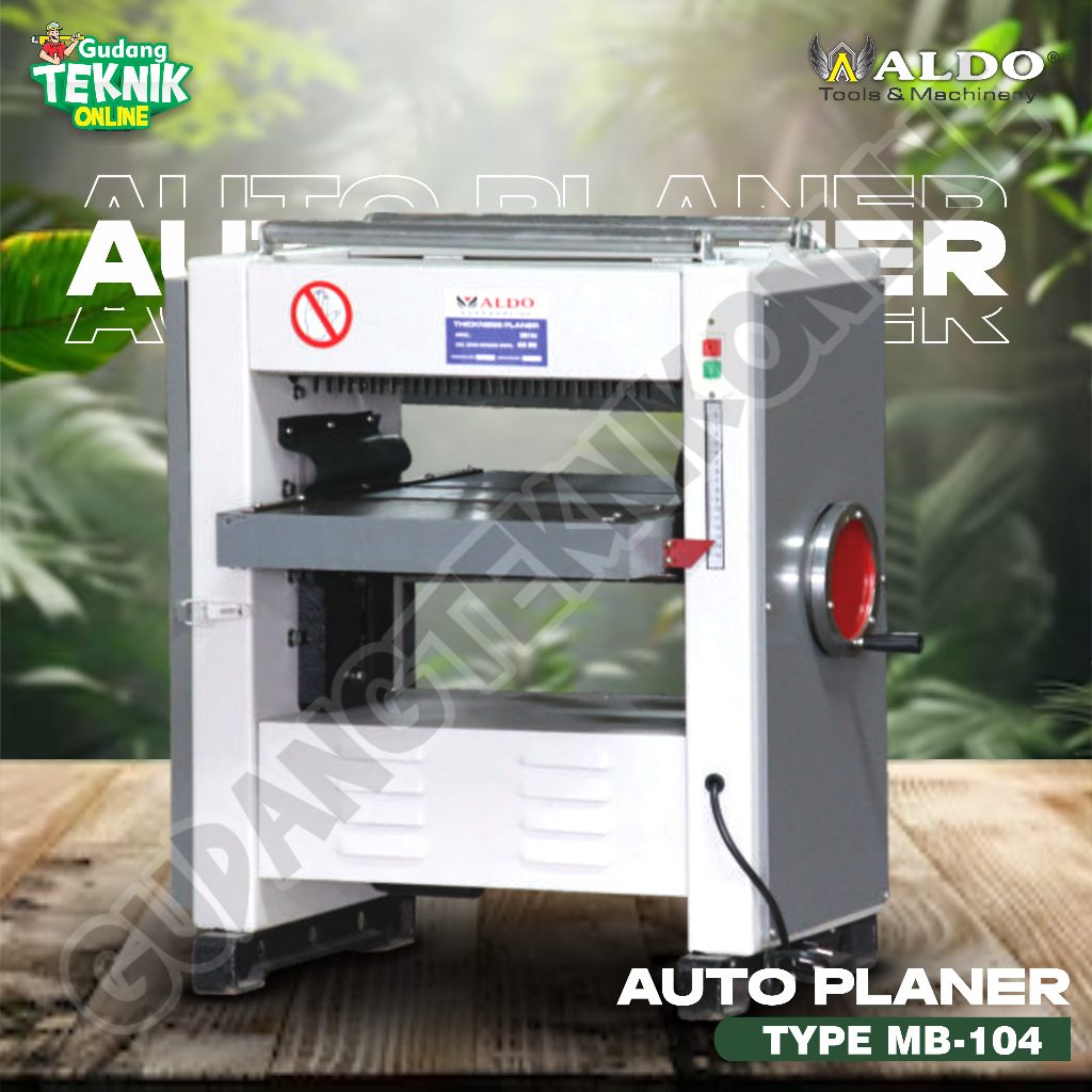 Mesin Planer Duduk 16" ALDO MB-104 / Portable Mesin Serut Duduk ALDO 104 - Mesin Ketam Serut 104 ALD