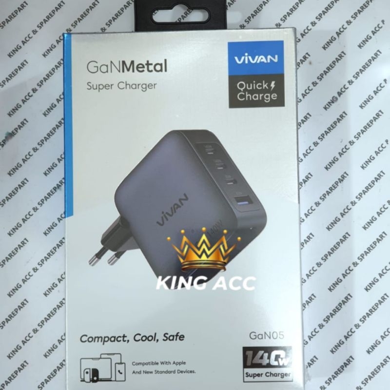VIVAN GAN05 / SUPER CHARGER VIVAN GAN05 140W QUICK CHARGE 4OUTPUT VIVAN