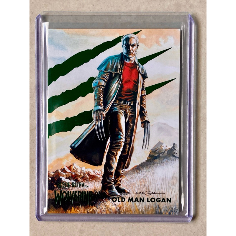 2023 Marvel Fleer Ultra Wolverine Green Foil OLD MAN LOGAN Stora 1