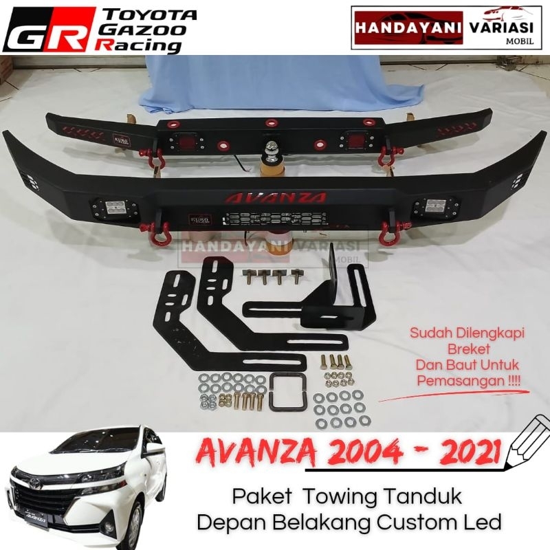 Paket Tanduk Towing Custom Depan Belakang Toyota Avanza 2004 2011 Custom Led