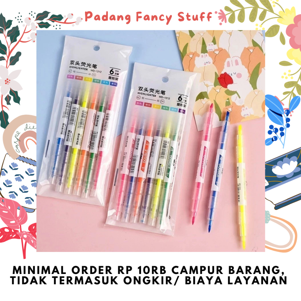 

PFS - 1 SET ISI 6 pcs Stabilo Warna Warni / Stabilo Warna / Highlighter Warna Warni / 1 Set Stabilo Highlighter Warna