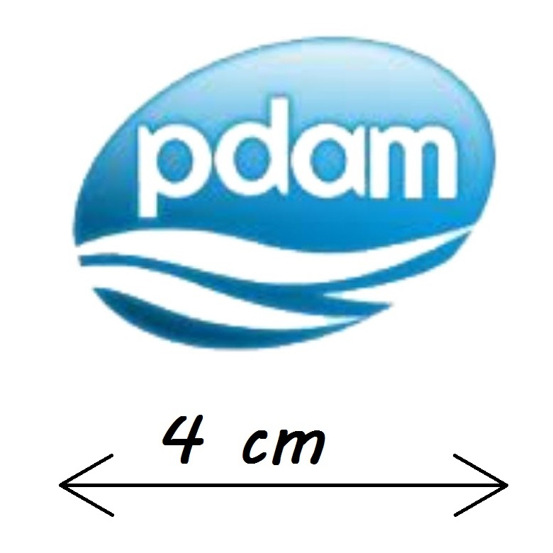 

Stiker Logo PDAM untuk helm, laptop dsb