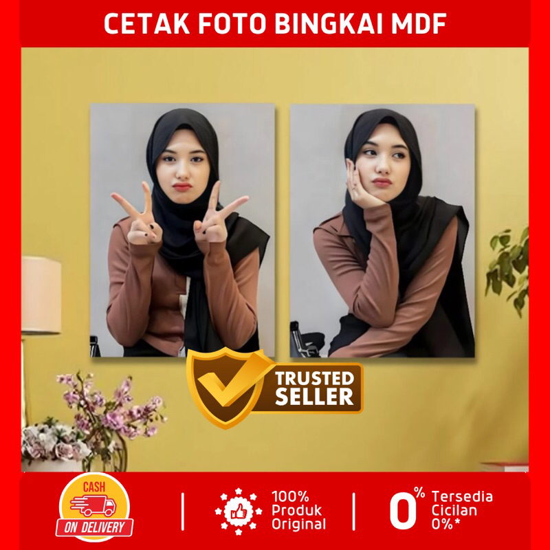 CETAK FOTO BINGKAI MDF
