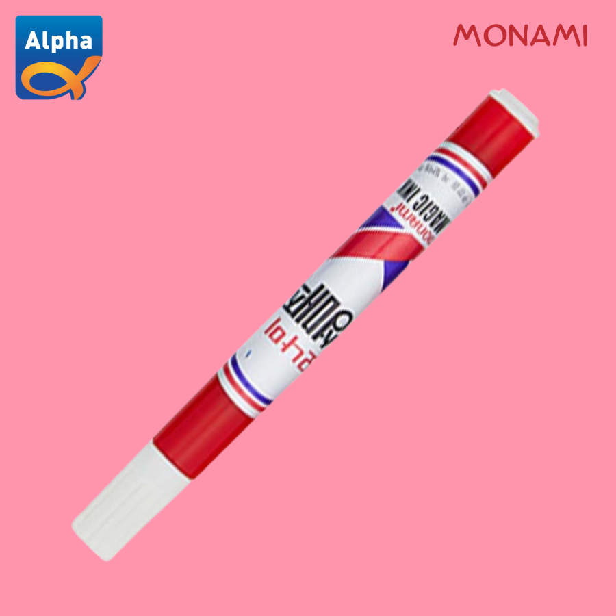 

[Monami] Permanent Marker- Red / Spidol Permanen - Merah / [모나미] 유성매직-둥근닙/적색